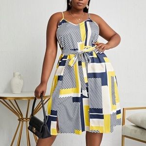Beautiful abstract print sundress